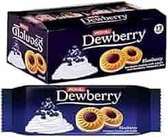 Dewberry Strawberry & Blueberry Cream Sandwich Biscuits – Pack of 12 Each | Fruity Cream-Filled Cookies Duo