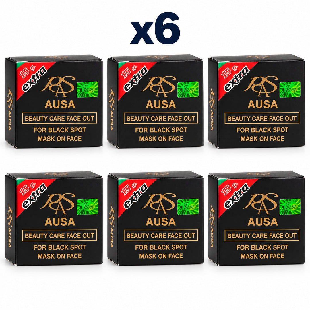 JAM AUSA Beauty Care Face Out Soap 65 g — 6 Bars — exactly 6 individual retail packages