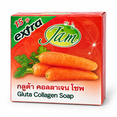 JAM Carrot Gluta Collagen single boxed soap 70 g