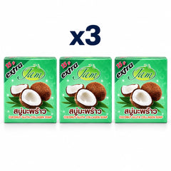 JAM Coconut Gluta Collagen Soap 65 g — 3 Bars — exactly 3 individual retail packages
