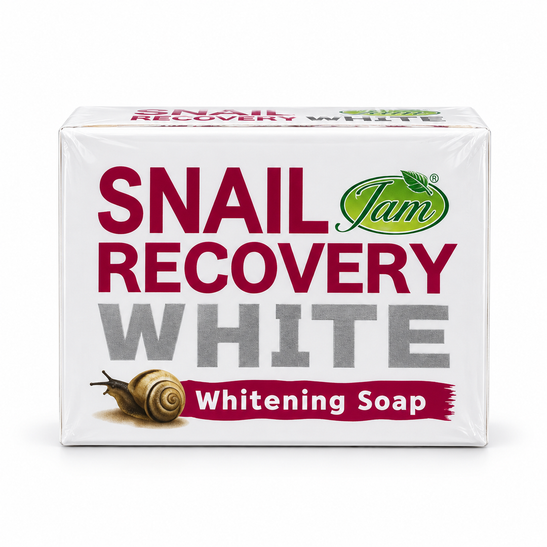 One JAM Snail Recovery White 65 g box on white