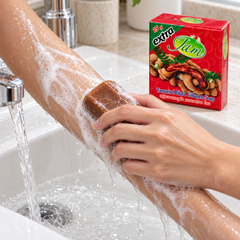 JAM Tamarind Gluta Collagen soap used on wet skin