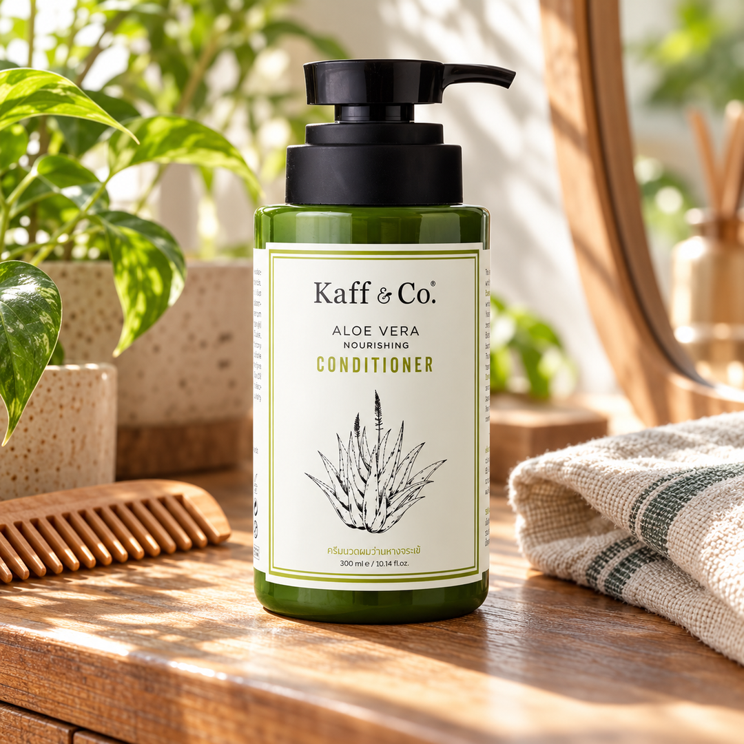 Kaff & Co Aloe Vera Nourishing Conditioner 300 ml — 4 Bottles — lifestyle 1