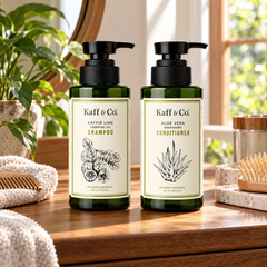 Kaff & Co Kaffir Lime Shampoo & Aloe Vera Conditioner — 300 ml Each — 2 Sets — lifestyle 1