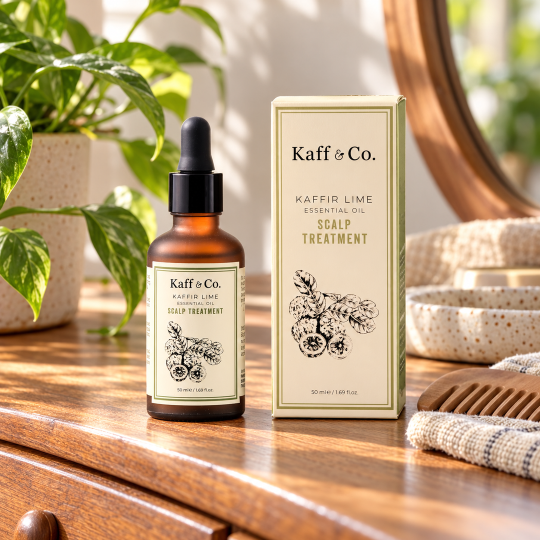 Kaff & Co Kaffir Lime Essential Oil Scalp Treatment 50 ml — 4 Bottles — lifestyle 1