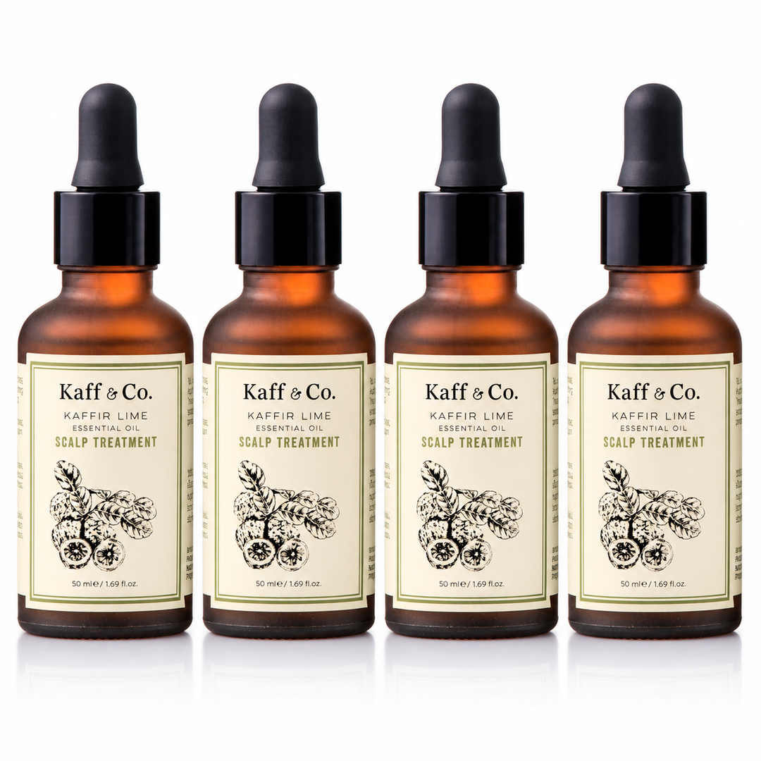 Kaff & Co Kaffir Lime Essential Oil Scalp Treatment 50 ml — 4 Bottles