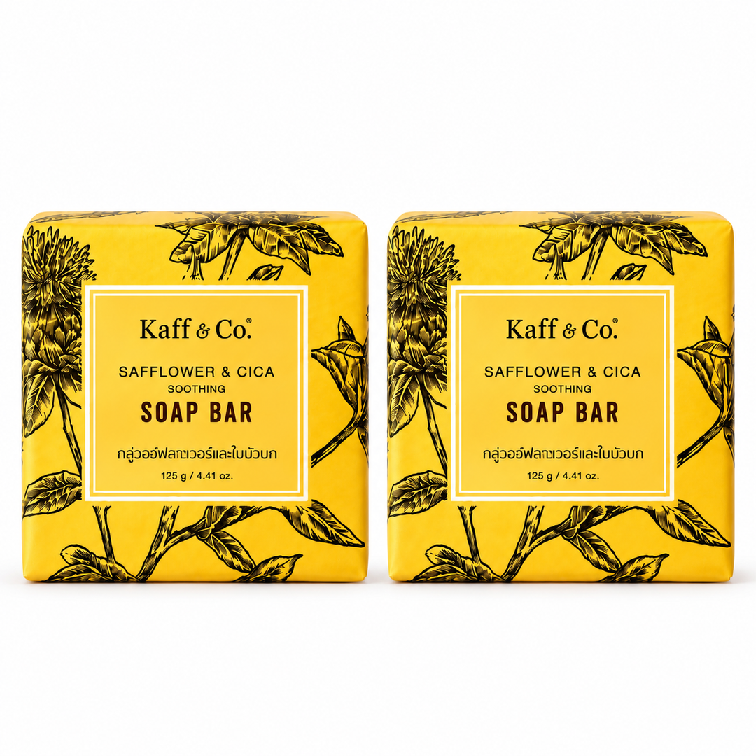 Kaff & Co Safflower & Cica Soothing Soap Bar 125 g — 2 Bars