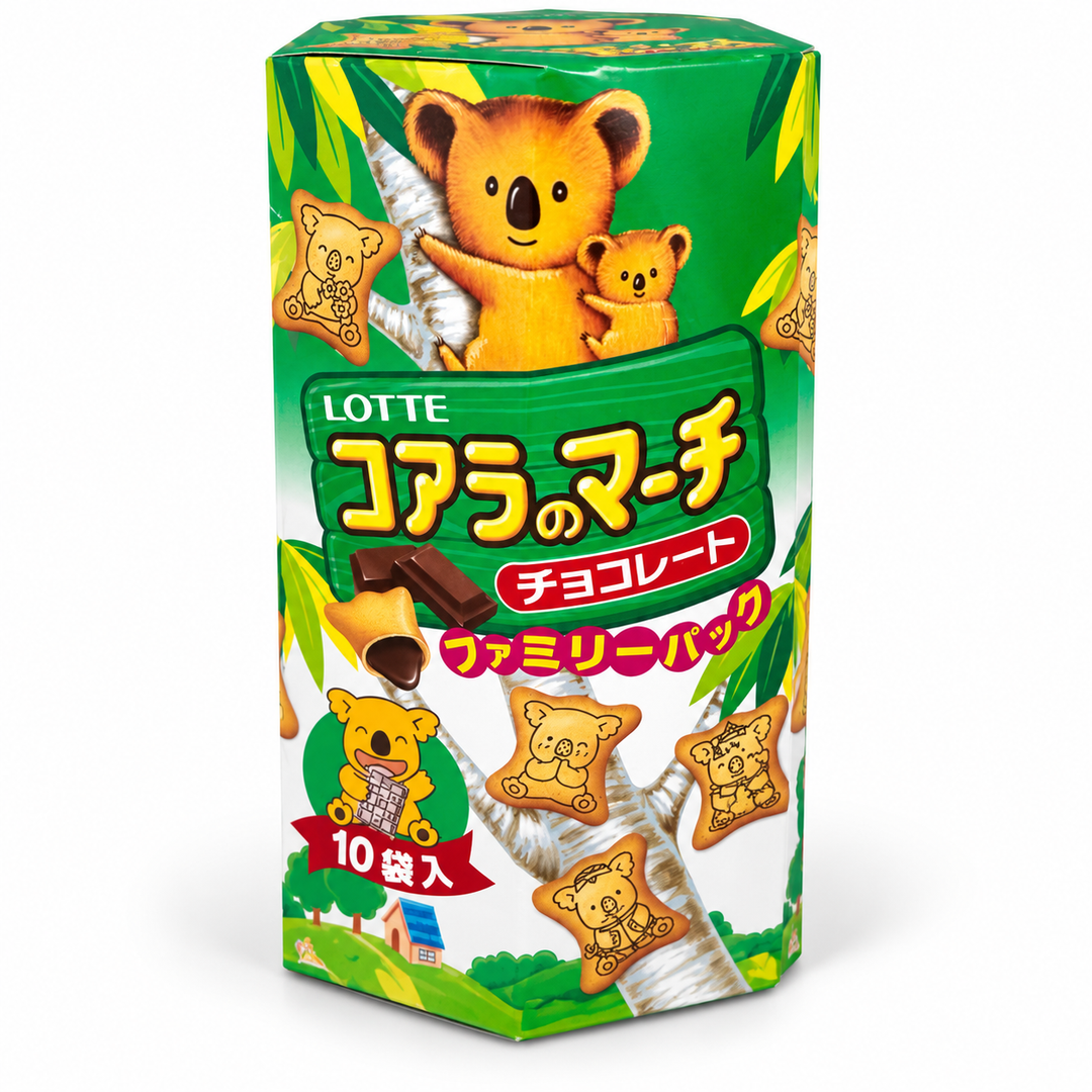 Lotte Koala's March Chocolate Family Pack — 10 Sachets — original retail packaging