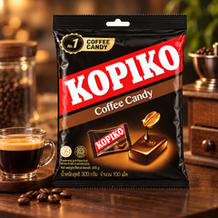 Kopiko Coffee Candy 300g Bags — lifestyle presentation