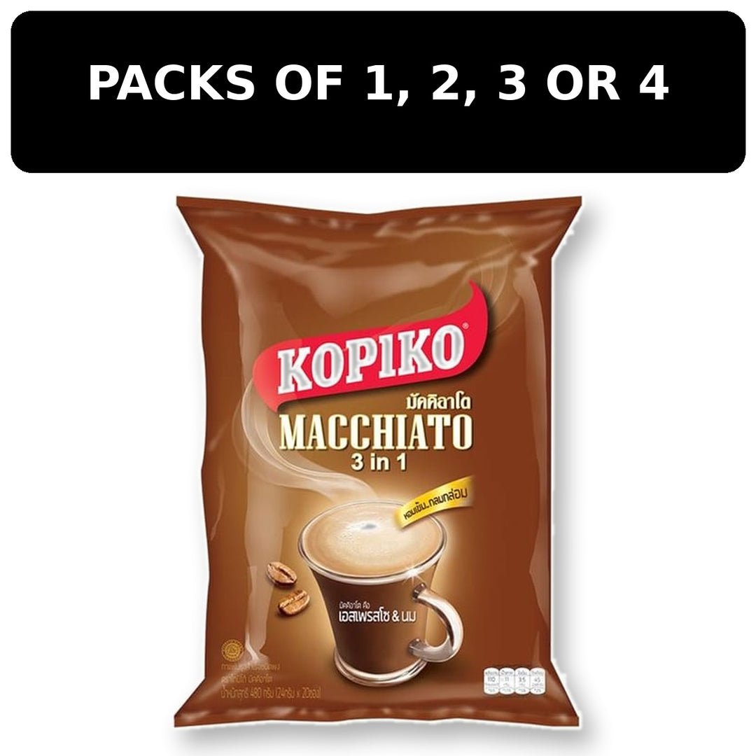 Kopiko Macchiato 3-in-1 400g – packs of 1, 2, 3 or 4