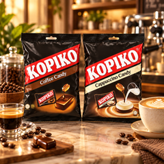 Kopiko Coffee & Cappuccino Candy Mix — lifestyle presentation