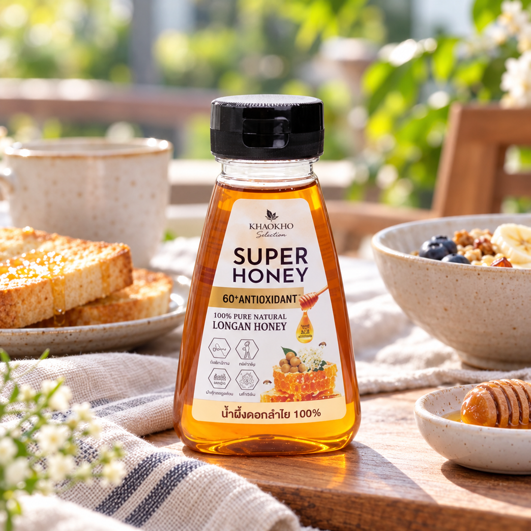 Khaokho Selection Super Honey Longan Honey 220 g — 4 Bottles — lifestyle 1