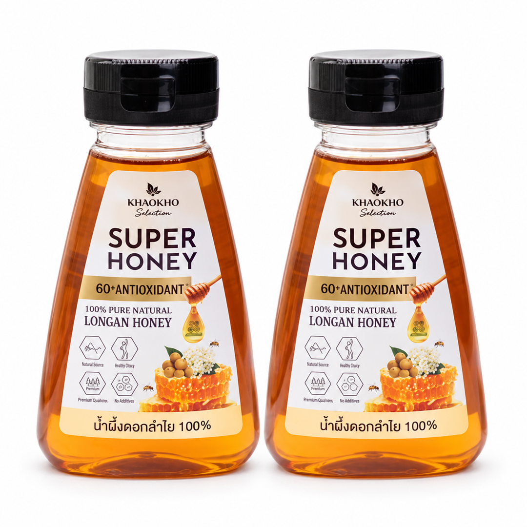 Khaokho Selection Super Honey Longan Honey 220 g — 2 Bottles