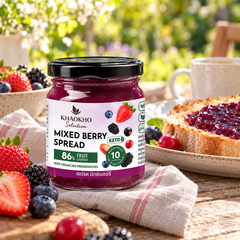 Khaokho Selection Mixed Berry Fruit Spread 200 g — 4 Jars — lifestyle 1