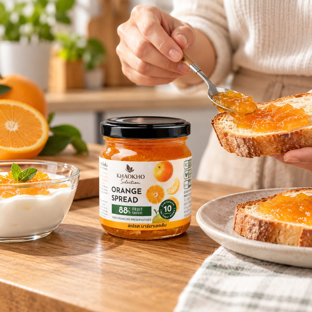 Khaokho Selection Orange Fruit Spread 200 g — 4 Jars — lifestyle 2