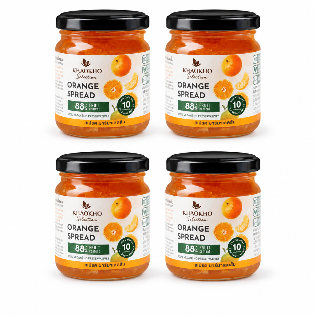 Khaokho Selection Orange Fruit Spread 200 g — 4 Jars