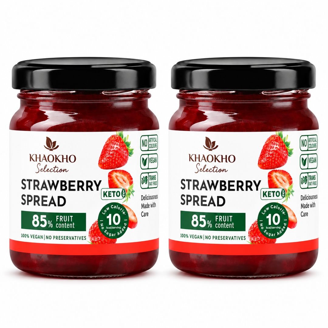 Khaokho Selection Strawberry Fruit Spread 200 g — 2 Jars