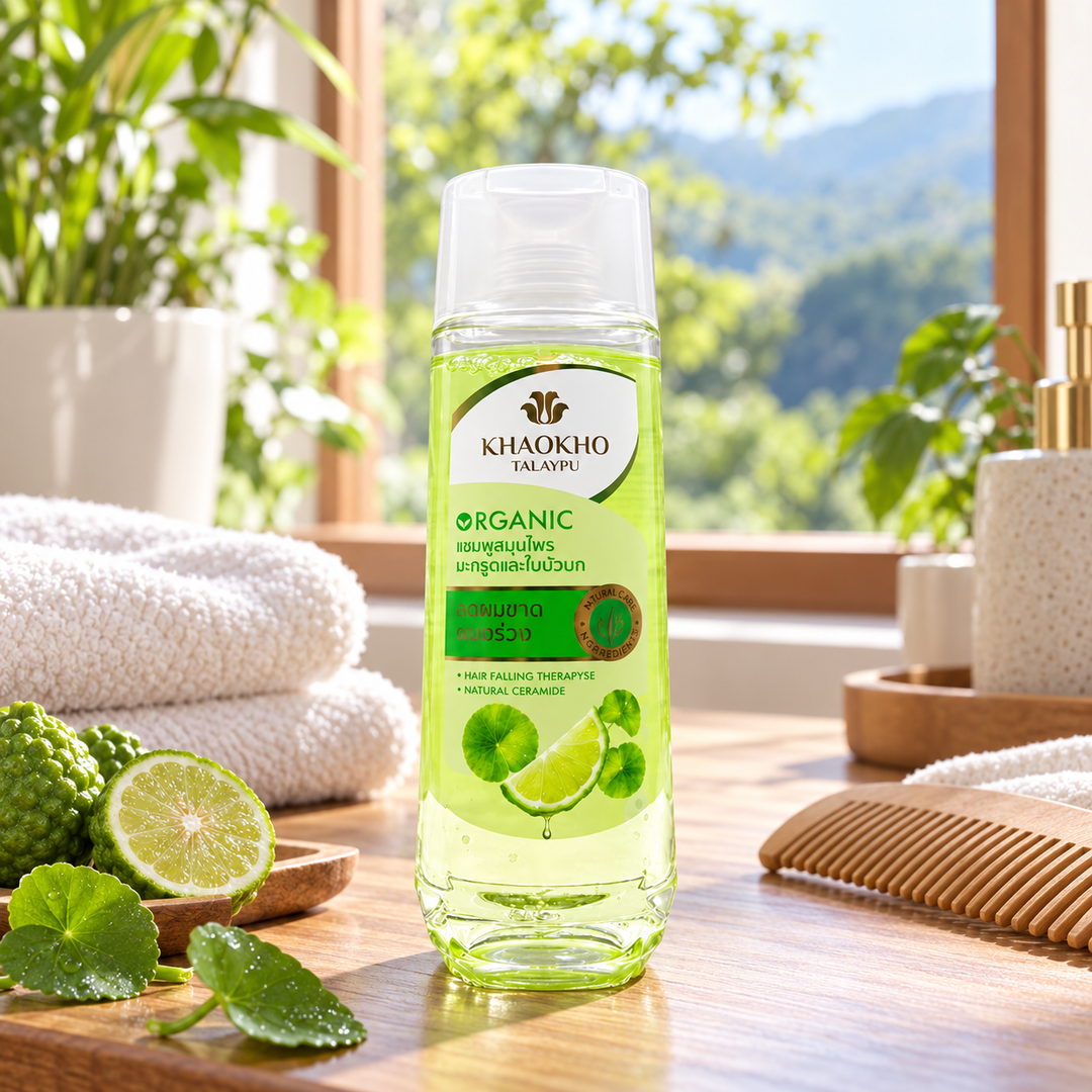 Khaokho Talaypu Leech Lime & Centella Shampoo 180 ml — 6 Bottles — lifestyle 1