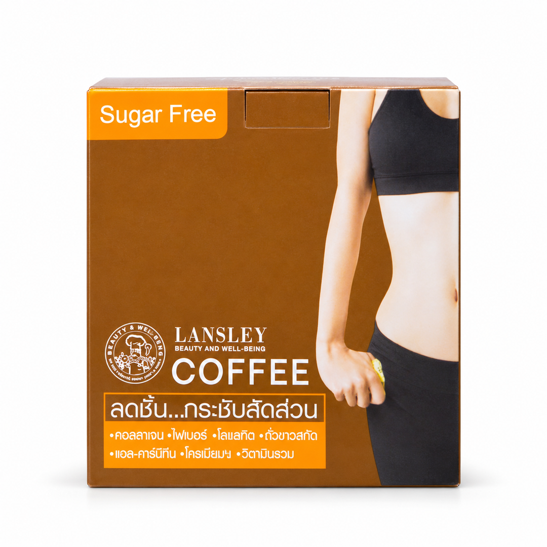 Lansley Coffee Plus 10 × 13 g Sachets — original retail packaging