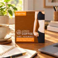 Lansley Coffee Plus 10 × 13 g Sachets — lifestyle photograph