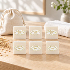 Jam Rice Milk Soap 65 g — Packs of 3, 6 or 12 — lifestyle product view