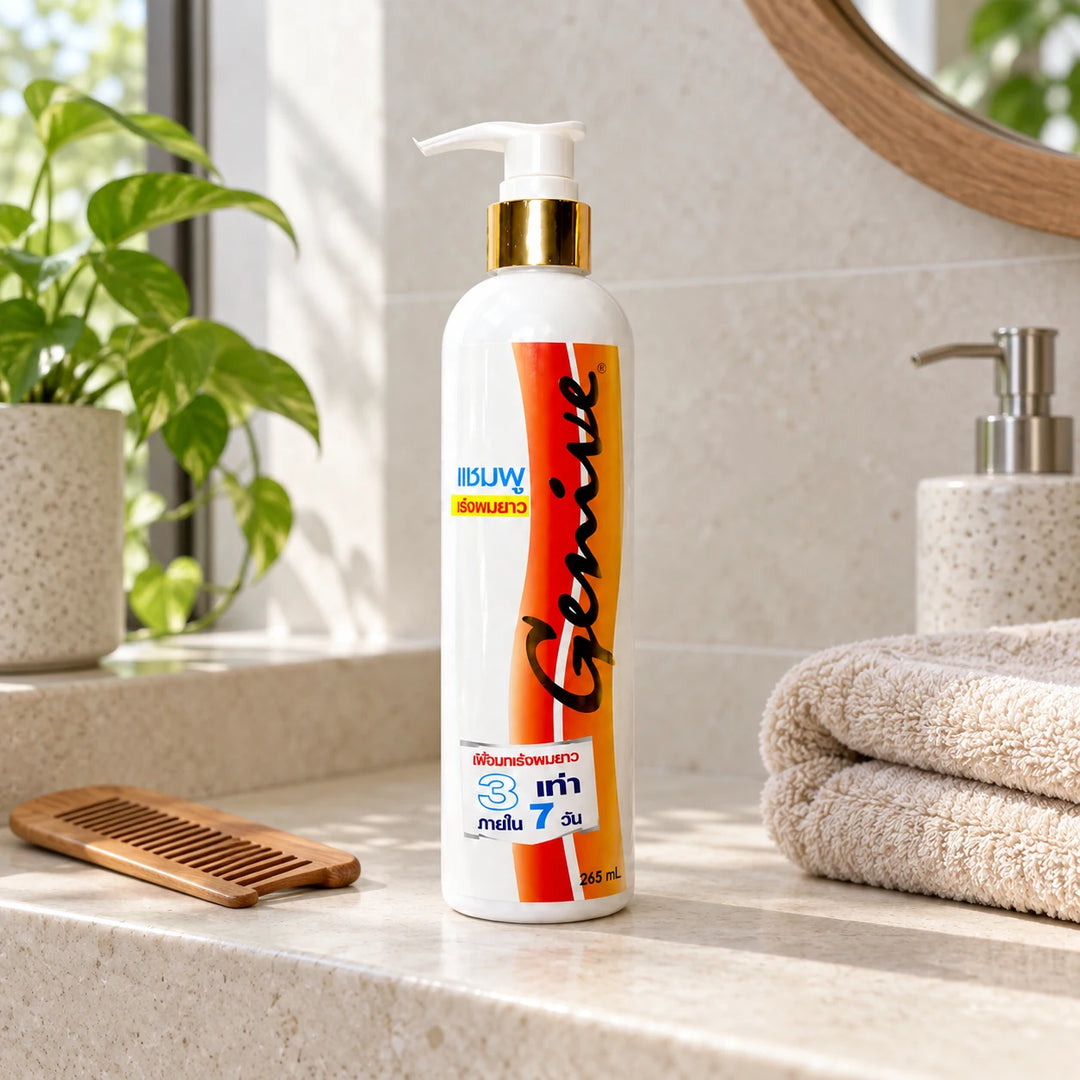 Genive Hair Shampoo 265ml – 4 Bottles — lifestyle product view
