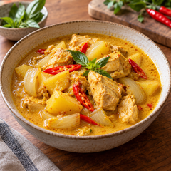 Lobo Lobo Yellow Curry Cooking Kit with Coconut Milk & Dried Spices — lifestyle illustration