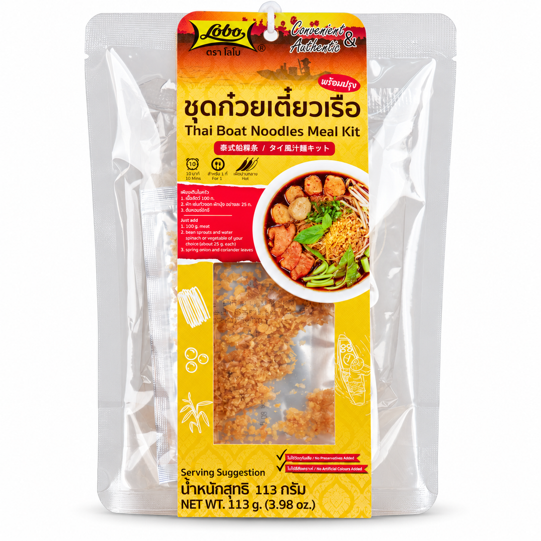 Lobo Thai Boat Noodles Meal Kit — 1 × 113 g — one sealed retail kit on a white background