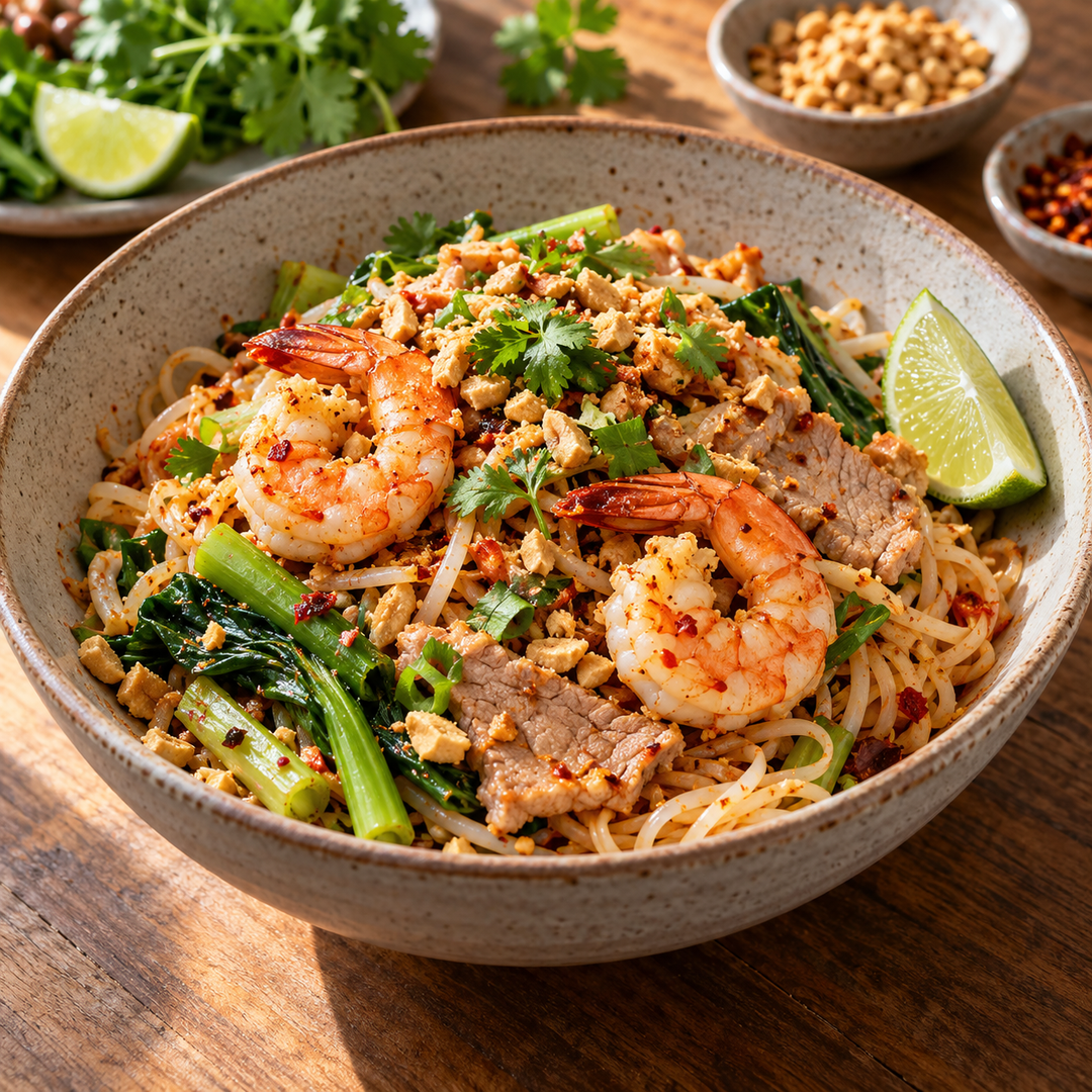 Lobo Lobo Tom Yum Soupless Noodles Meal Kit — lifestyle illustration