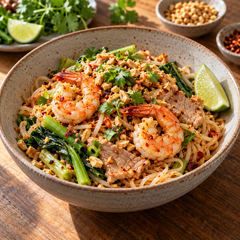 Lobo Lobo Tom Yum Soupless Noodles Meal Kit — lifestyle illustration