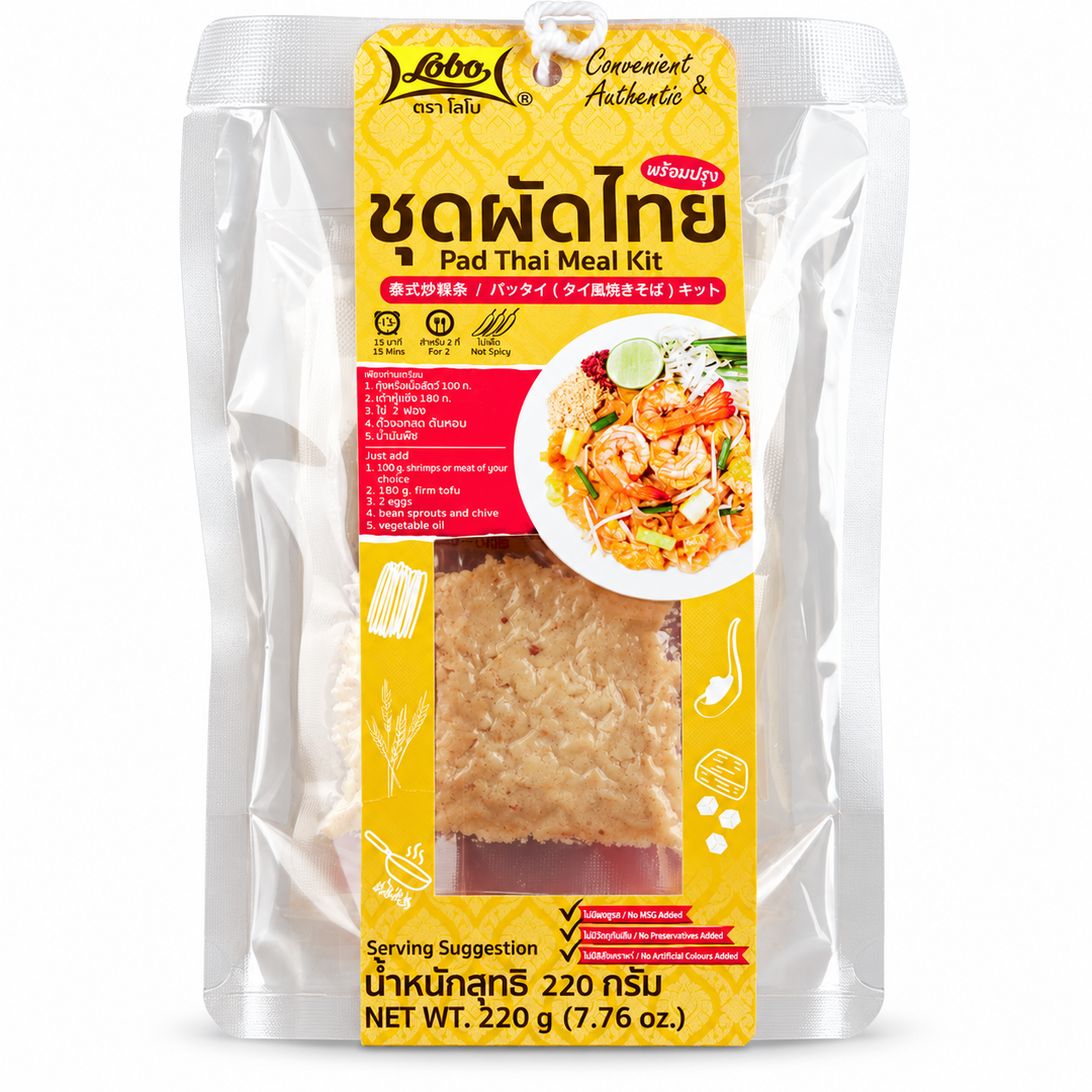 Lobo Pad Thai Meal Kit — 1 × 220 g — one sealed retail kit on a white background