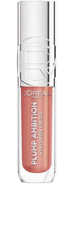 L'Oréal Paris Plump Ambition Hyaluron Lip Oil — 650 Nude Macaron — 1 × 5 ml — authentic product image