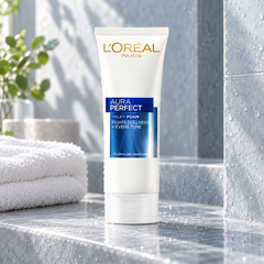L'Oréal Paris Aura Perfect Milky Foam — 100 ml — lifestyle photograph 1