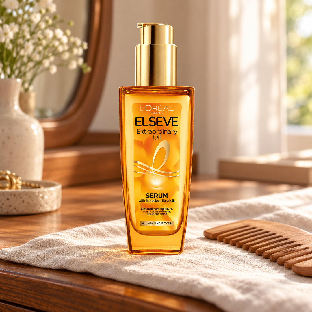 L'Oréal Paris Elseve Extraordinary Oil for All Hair Types 100 ml — lifestyle photograph 1