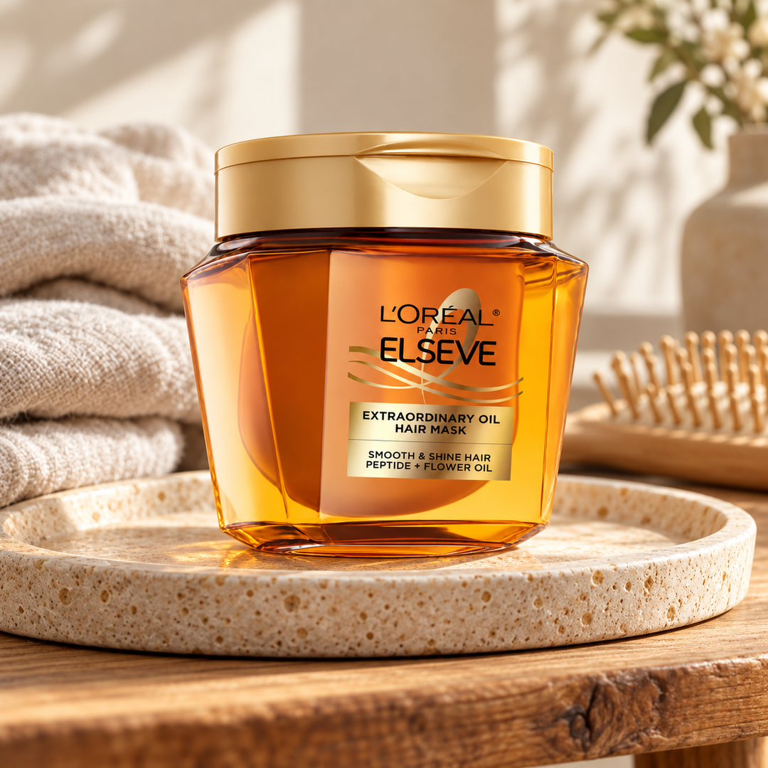 L'Oréal Paris Elseve Extraordinary Oil Hair Mask 250 ml — lifestyle photograph 2