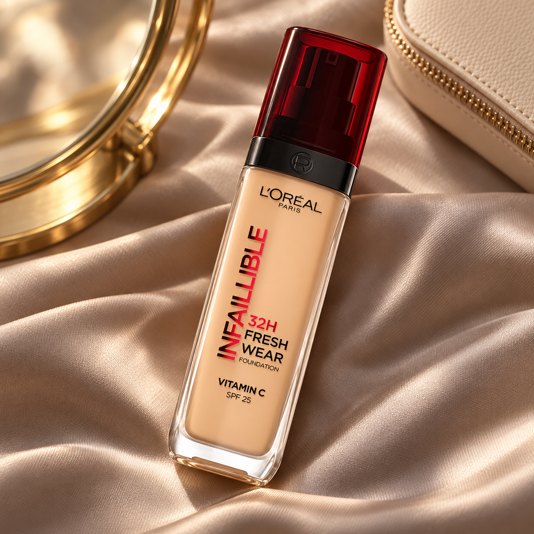 L'Oréal Paris Infallible Fresh Wear 32H Foundation SPF25 — 30 ml — lifestyle photograph 2