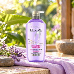 L'Oréal Paris Elseve Hyaluron Moisture 72H Moisture Filling Shampoo 400 ml — lifestyle photograph 2