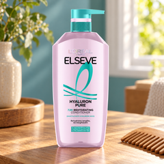 L'Oréal Paris Elseve Hyaluron Pure 72H Rehydrating Conditioner 375 ml — lifestyle photograph 2