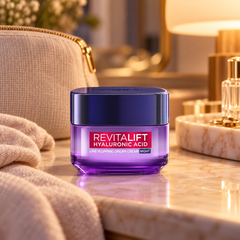 L'Oréal Paris Revitalift Hyaluronic Acid Line Plumping Dream Cream Night — 15 ml — lifestyle photograph 1