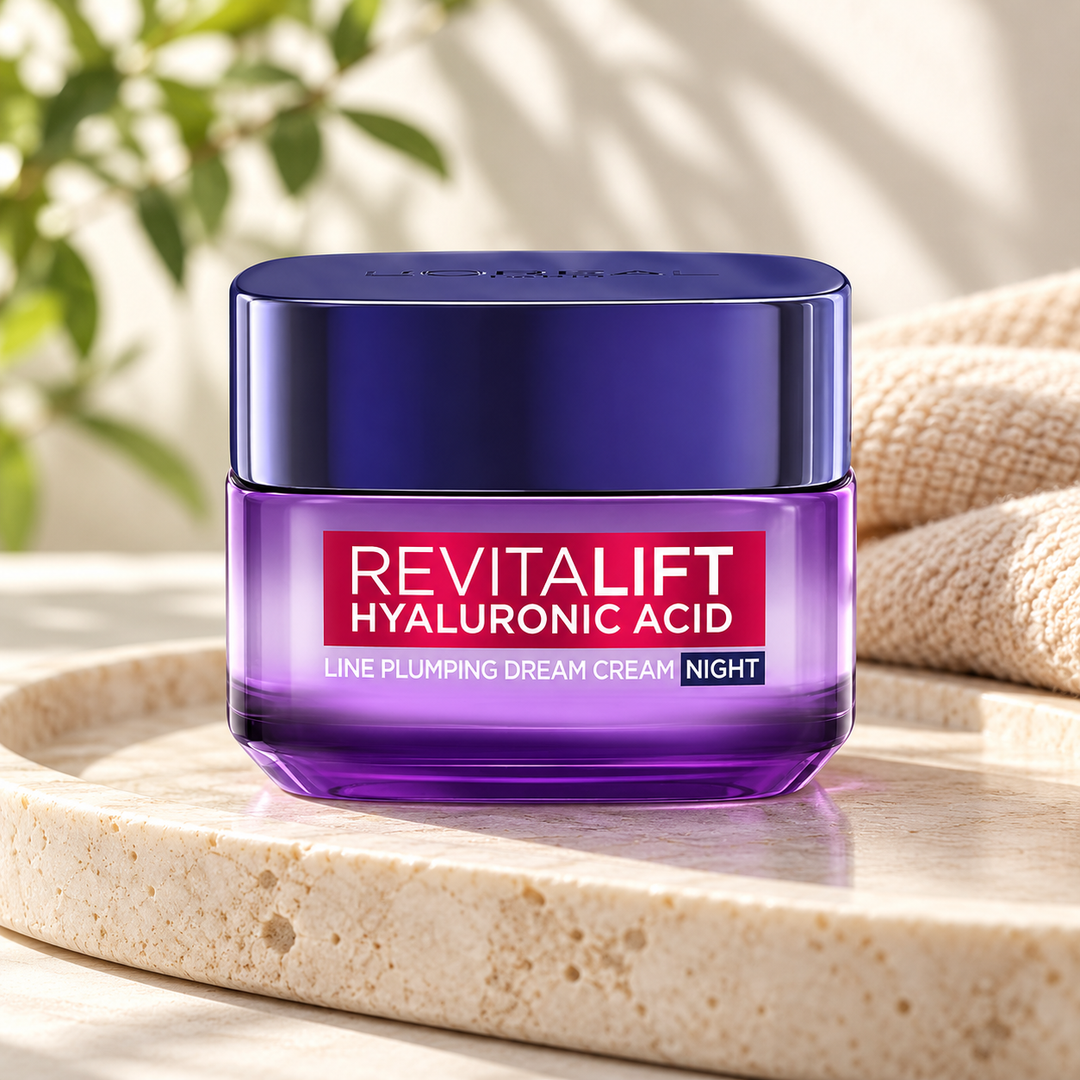 L'Oréal Paris Revitalift Hyaluronic Acid Line Plumping Dream Cream Night — 50 ml — lifestyle photograph 2