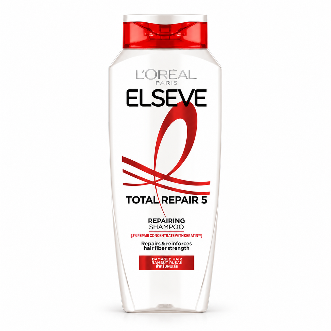 L'Oréal Paris Elseve Total Repair 5 Repairing Shampoo 280 ml — main product photograph