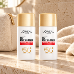 L'Oréal Paris UV Defender Invisible Resist Sunscreen SPF50+ PA++++ Duo — 2 x 50 ml — lifestyle photograph 1