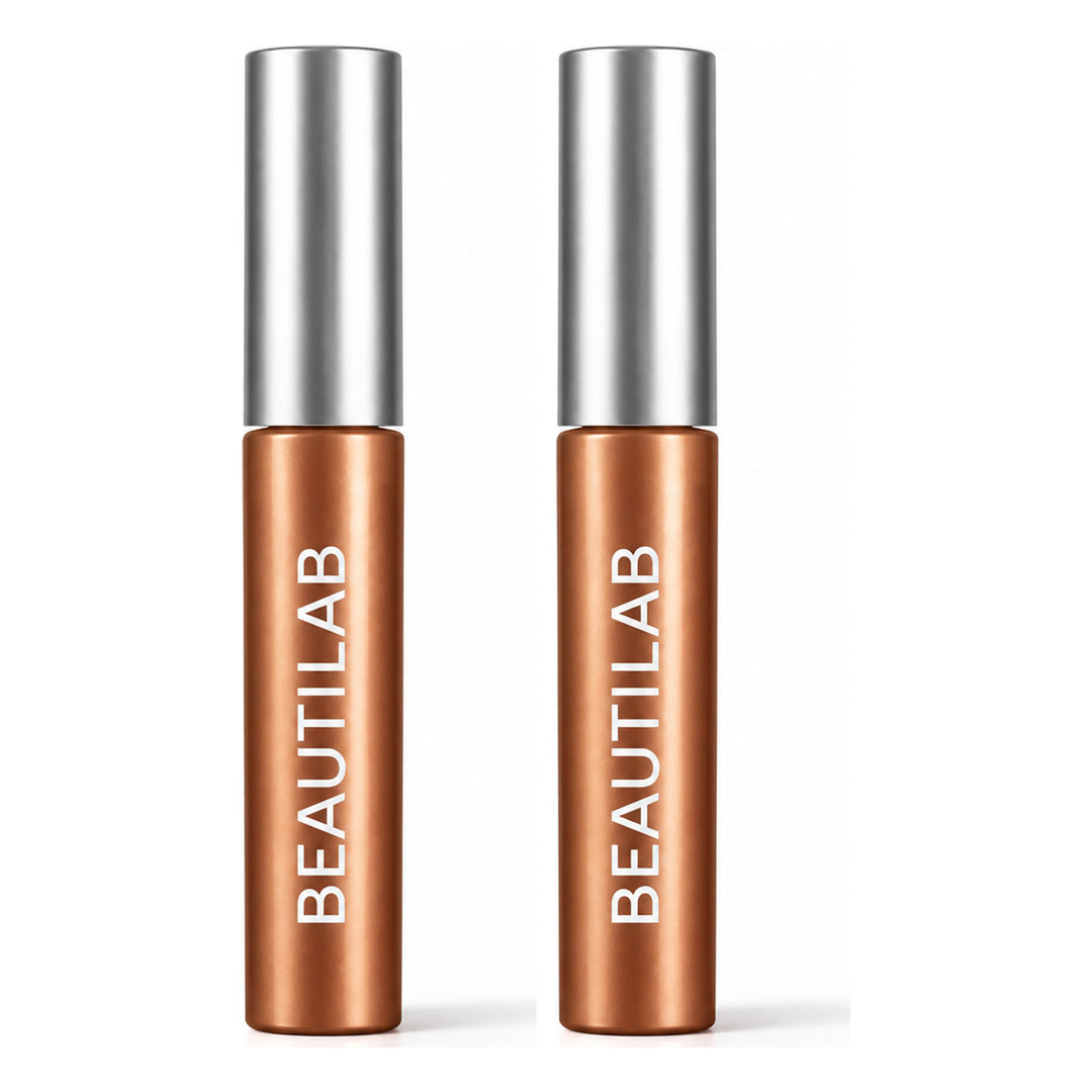 BEAUTILAB CloudBrow Fluffy Fix Eyebrow Mascara — 01 Honey Butter — 2 Tubes | 7 g Each — exactly 2 retail units shown on white background.