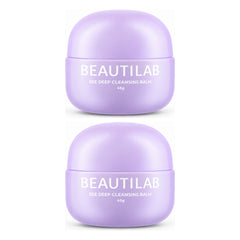 BEAUTILAB EEE Makeup Removing Deep Cleansing Balm — 2 Jars | 45 g Each — exactly 2 retail units shown on white background.