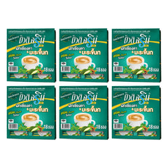 Beauti Srin Plus Chiangda & Bitter Melon Coffee with Cinnamon — 6 Packs | 18 × 12 g Sachets Each — exactly 6 complete retail units shown on white background.