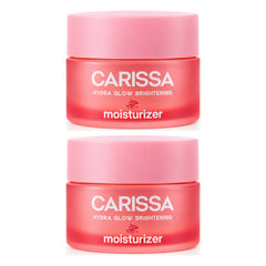 Beauty Buffet Carissa Hydra Glow Brightening Facial Moisturizer — 2 Jars | 40 g Each — exactly 2 retail units shown on white background.