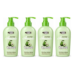 Beauty Cottage Country Delight Avocado Super Smooth Bath Cream — 4 Bottles | 280 ml Each — exactly 4 retail units shown on white background.