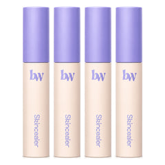 beWiLD Skincealer High-Coverage Matte Concealer — 4 Tubes | 6 g Each — exactly 4 retail units shown on white background.