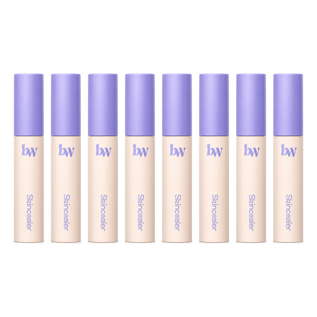 beWiLD Skincealer High-Coverage Matte Concealer — 8 Tubes | 6 g Each — exactly 8 retail units shown on white background.