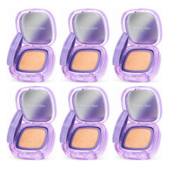 beWiLD Cloud Cushion Semi-Glow Foundation — 6 Compacts | 12 g Each — exactly 6 retail units shown on white background.